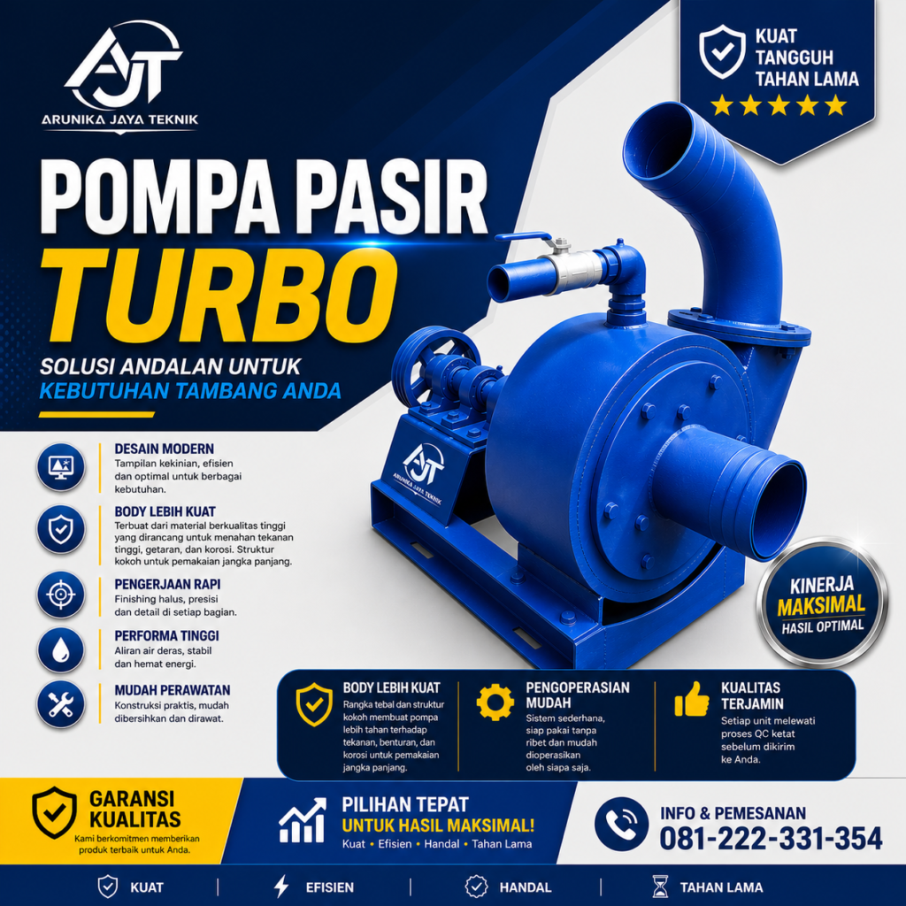 pompa pasir Arunika Jaya Teknik